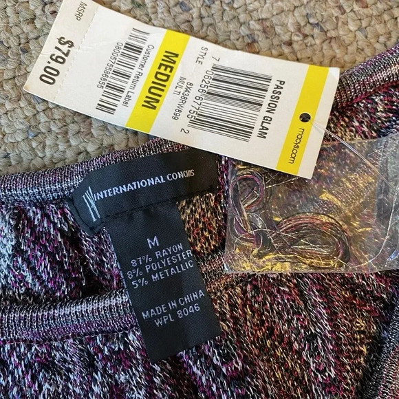 Passion Glam Party Multicolored Metallic Knit Fairy Whimsigoth Blouse Top Lady M - Picture 5 of 10